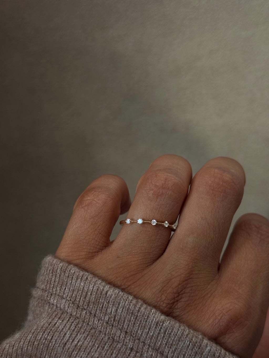 The Cassi: Diamond Band Constellation Stacking Ring