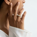 The Liora: Full-Eternity Pear-Cut Lab Diamond Ring