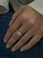Sample—The Isla: Sculptural Marquise Lab Diamond Ring