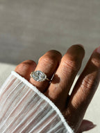 The Naomi: East-West Half Bezel Oval-Cut Lab Diamond Solitaire Ring