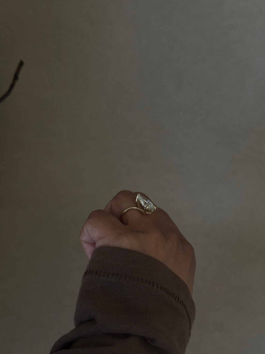 The Vale: 4.5CT Pear-Cut Lab Diamond Ring