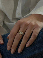 Sample—The Isla: Sculptural Marquise Lab Diamond Ring