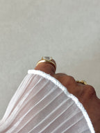 The Cove: 1CT Pear-Cut Lab Diamond Wavy Ring