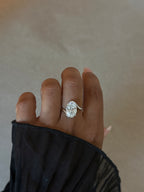 The Elara Bypass Ring: Oval Lab Diamond Bypass Engagement Ring
