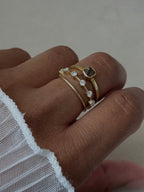 The Cassi: Diamond Band Constellation Stacking Ring