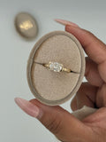 The Solene: Elongated Cushion-Cut, Half-Bezel Ring