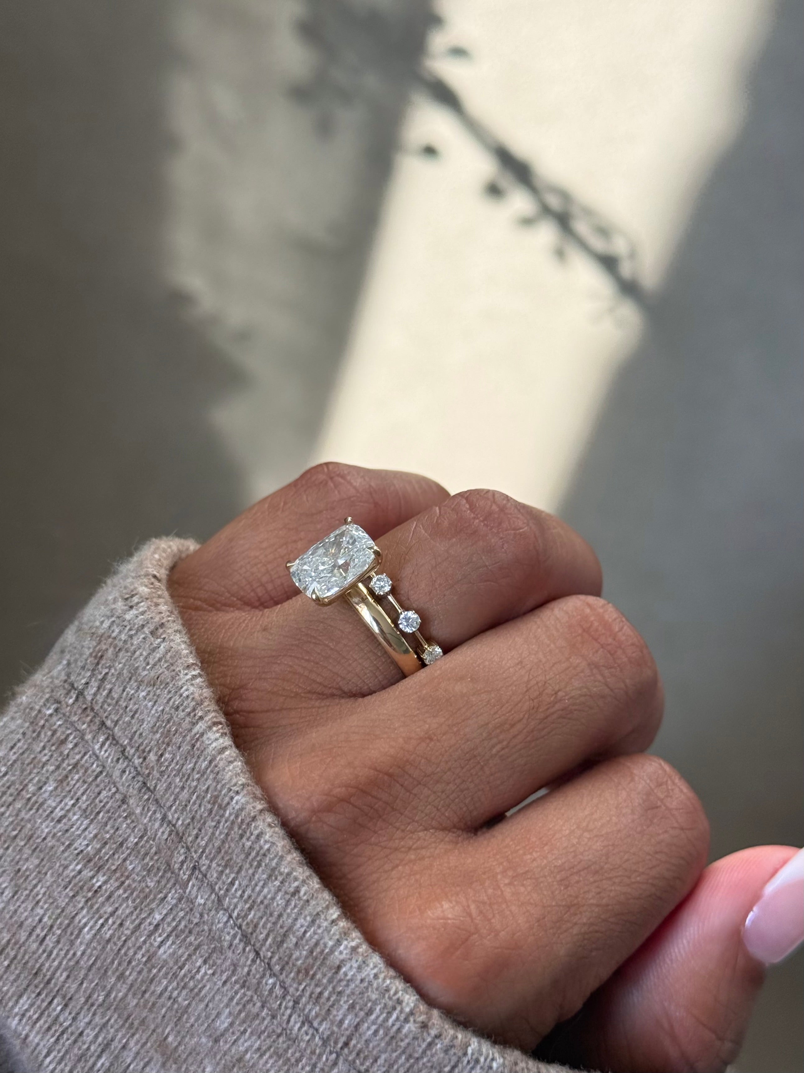 The Cassi: Diamond Band Constellation Stacking Ring