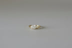 The Cove: Pear-Cut Lab Diamond Wavy Ring