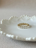 Sample—3CT Evermore: 14K Yellow Gold Round Lab Grown Diamond Eternity Ring