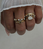 The Cassi: Diamond Band Constellation Stacking Ring