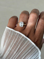The Sophie: 2.5CT Antique Cushion-Cut Lab Diamond Two-Tone Solitaire Ring