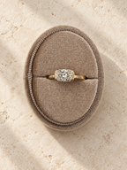 The Solene: Elongated Cushion-Cut, Half-Bezel Ring