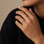 The Mira: Marquise Lab Diamond Bezel Band