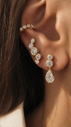 The Halo: Full-Bezel Lab Diamond Ear Cuff
