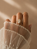 The Harlow: Half-Bezel Hexagon-Cut Lab Diamond Ring