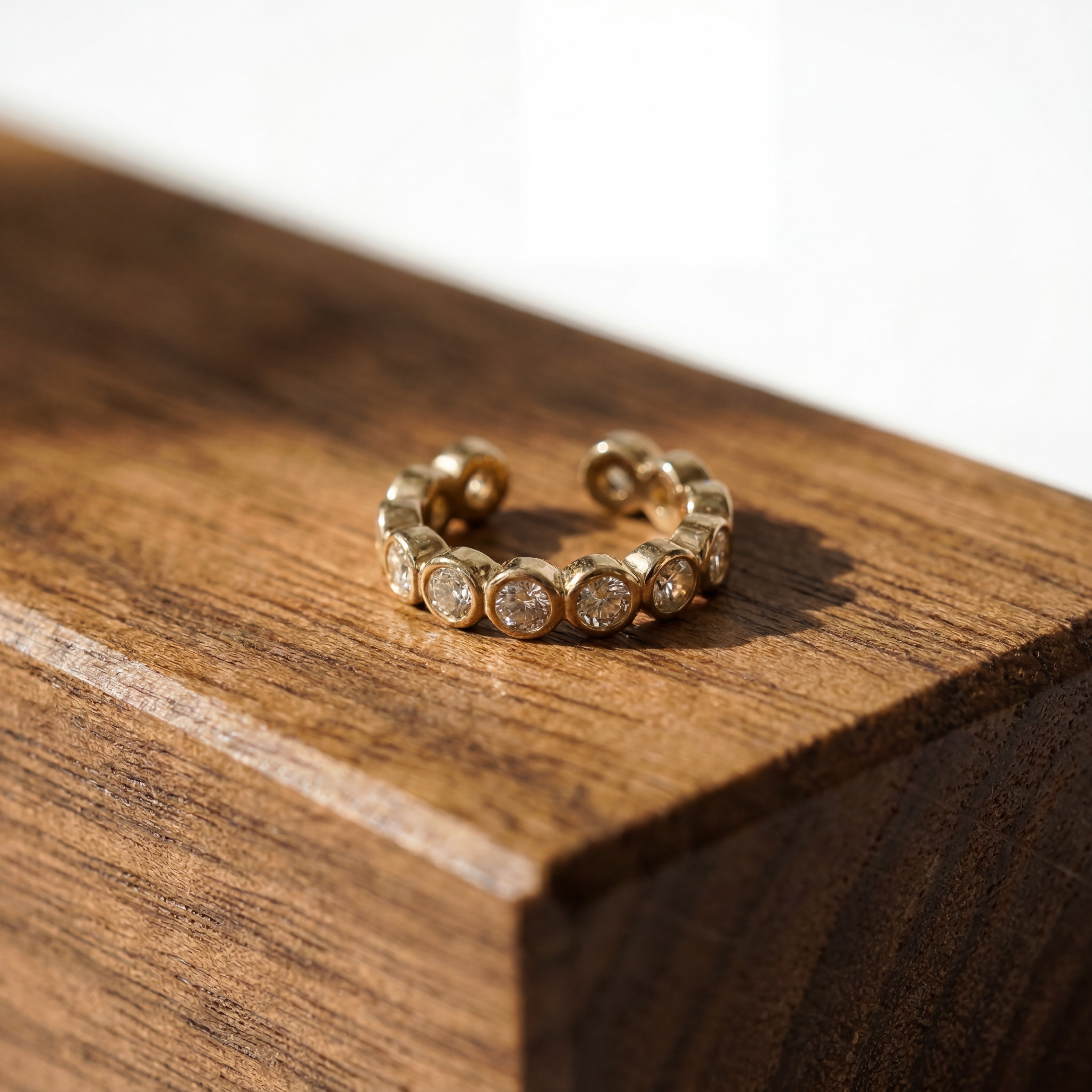 The Halo: Full-Bezel Lab Diamond Ear Cuff