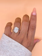 The Elara Bypass Ring: Oval Lab Diamond Bypass Engagement Ring